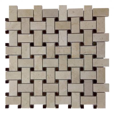 khaki stacked cinderella and hero black ceramic mosaic tiles for bathroom hardness
