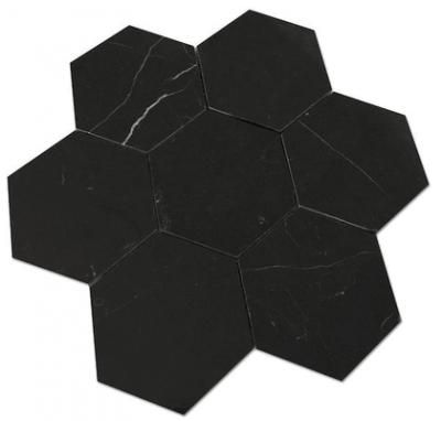 Carrara Hexagon Stone Mosaic Tiles