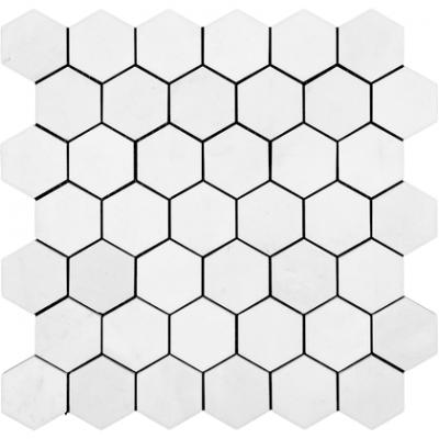 Carrara Hexagon Stone Mosaic Tiles