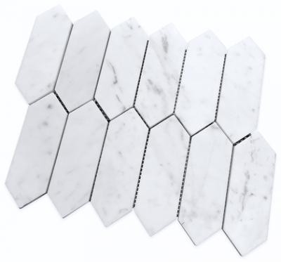 Carrara Hexagon Stone Mosaic Tiles